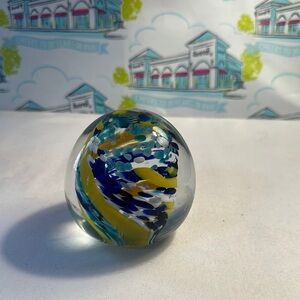Glass paperweight 3” tall